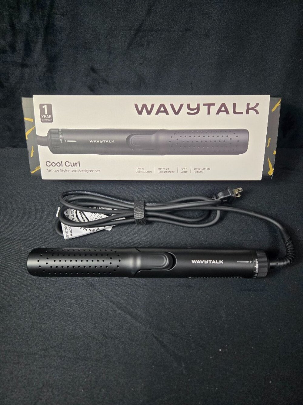 Wavytalk Cool Curl A499 Airflow Styler Curler Straightener Black